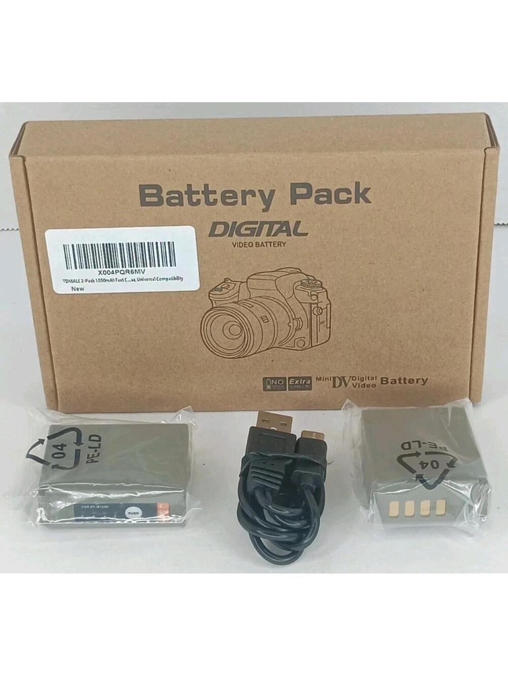 2 Replacement Batteries NP-W126D For Fuji Cameras 7.4V=1050mAh Rechargeable